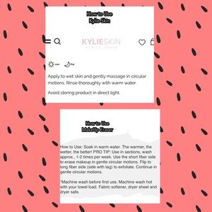 Kylie Cosmetics Makeup - Kylie Skin Face Wash/ Original MakeUp Eraser Kylie Cosmetics Makeup - Kylie Skin Face Wash/ Original MakeUp Eraser
